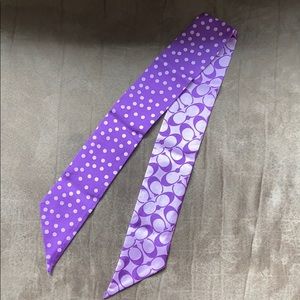 Coach skinny scarf
